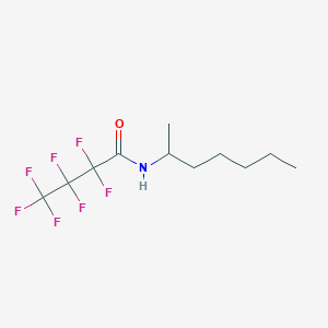 molecular formula C11H16F7NO B14586418 2,2,3,3,4,4,4-heptafluoro-N-heptan-2-ylbutanamide CAS No. 61578-74-3