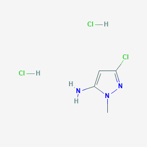 B1458646 3-Chloro-1-methyl-1H-pyrazol-5-amine dihydrochloride CAS No. 1630906-90-9