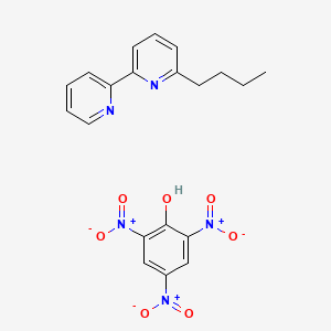 molecular formula C20H19N5O7 B14586485 2-Butyl-6-pyridin-2-ylpyridine;2,4,6-trinitrophenol CAS No. 61633-04-3