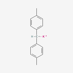 molecular formula C15H15K B14586488 Potassium bis(4-methylphenyl)methanide CAS No. 61582-88-5