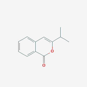 molecular formula C12H12O2 B14586489 3-(Propan-2-yl)-1H-2-benzopyran-1-one CAS No. 61436-80-4