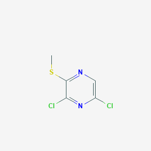 B1458650 3,5-Dichloro-2-(methylthio)pyrazine CAS No. 1523571-95-0