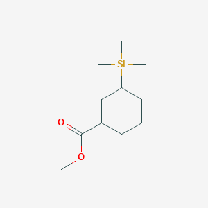 molecular formula C11H20O2Si B14586512 Methyl 5-(trimethylsilyl)cyclohex-3-ene-1-carboxylate CAS No. 61518-41-0