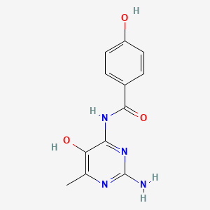 N-(2-Amino-5-hydroxy-6-methylpyrimidin-4-yl)-4-hydroxybenzamide