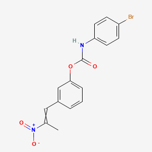 3-(2-Nitroprop-1-en-1-yl)phenyl (4-bromophenyl)carbamate