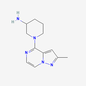 B1458656 1-(2-Methylpyrazolo[1,5-a]pyrazin-4-yl)piperidin-3-amine CAS No. 1708268-40-9