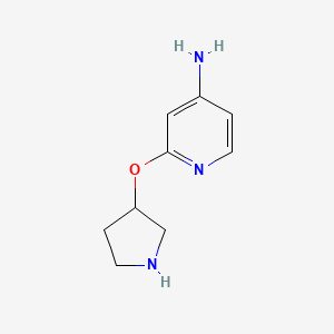 B1458658 2-(Pyrrolidin-3-yloxy)pyridin-4-amine CAS No. 1936035-66-3