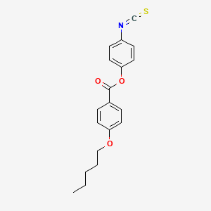 molecular formula C19H19NO3S B14586601 4-Isothiocyanatophenyl 4-(pentyloxy)benzoate CAS No. 61592-83-4