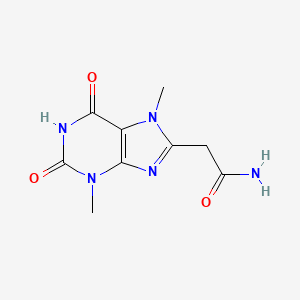 2-(3,7-Dimethyl-2,6-dioxo-2,3,6,7-tetrahydro-1H-purin-8-yl)acetamide