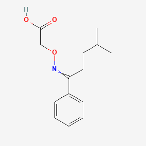 {[(4-Methyl-1-phenylpentylidene)amino]oxy}acetic acid