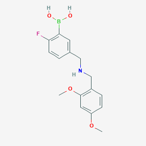 B1458665 (5-(((2,4-Dimethoxybenzyl)amino)methyl)-2-fluorophenyl)boronic acid CAS No. 1704121-14-1