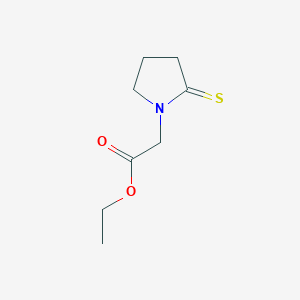 molecular formula C8H13NO2S B14586650 Ethyl (2-sulfanylidenepyrrolidin-1-yl)acetate CAS No. 61516-74-3