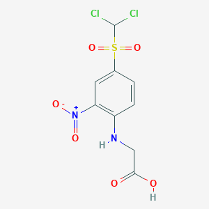 N-[4-(Dichloromethanesulfonyl)-2-nitrophenyl]glycine