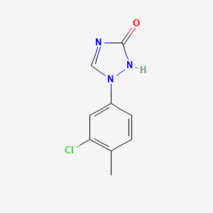 molecular formula C9H8ClN3O B1458668 1-(3-氯-4-甲基苯基)-1H-1,2,4-三唑-3-醇 CAS No. 1550080-15-3