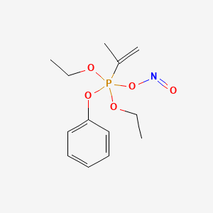 Diethoxy(nitrosooxy)phenoxy(prop-1-en-2-yl)-lambda~5~-phosphane