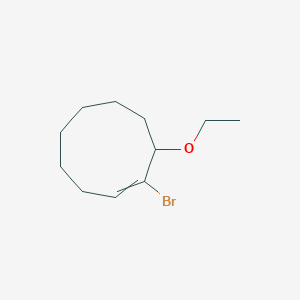 molecular formula C11H19BrO B14586727 1-Bromo-9-ethoxycyclonon-1-ene CAS No. 61045-45-2