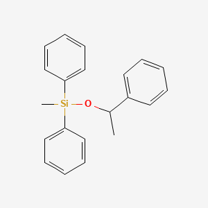 Methyl(diphenyl)(1-phenylethoxy)silane