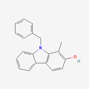 molecular formula C20H17NO B14586776 9-Benzyl-1-methyl-9H-carbazol-2-OL CAS No. 61253-26-7