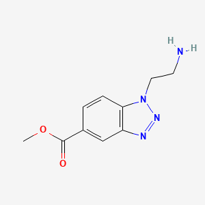 B1458678 methyl 1-(2-aminoethyl)-1H-benzo[d][1,2,3]triazole-5-carboxylate CAS No. 1955540-66-5