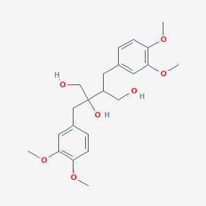 molecular formula C22H30O7 B14586804 2,3-Bis[(3,4-dimethoxyphenyl)methyl]butane-1,2,4-triol CAS No. 61521-76-4