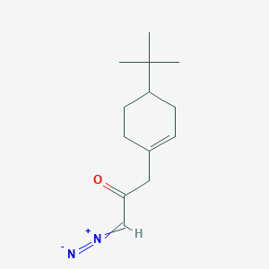 molecular formula C13H20N2O B14586826 3-(4-tert-Butylcyclohex-1-en-1-yl)-1-diazonioprop-1-en-2-olate CAS No. 61346-63-2