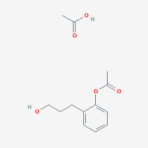 Acetic acid;[2-(3-hydroxypropyl)phenyl] acetate