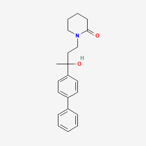 1-[3-([1,1'-Biphenyl]-4-yl)-3-hydroxybutyl]piperidin-2-one