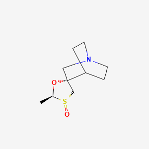 molecular formula C10H17NO2S B1458689 Cevimeline sulfoxide, trans- CAS No. 124751-37-7