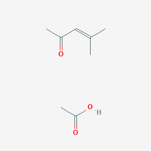 Acetic acid;4-methylpent-3-en-2-one