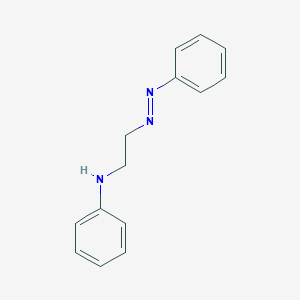 molecular formula C14H15N3 B14586902 N-{2-[(E)-Phenyldiazenyl]ethyl}aniline CAS No. 61327-72-8