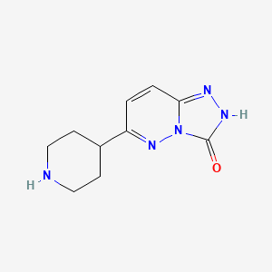 molecular formula C10H13N5O B1458691 6-(piperidin-4-yl)-[1,2,4]triazolo[4,3-b]pyridazin-3(2H)-one CAS No. 1955515-42-0