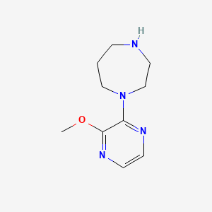molecular formula C10H16N4O B1458692 1-(3-Methoxypyrazin-2-yl)-1,4-diazepane CAS No. 1566906-55-5