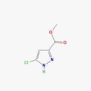 molecular formula C5H5ClN2O2 B1458695 5-氯-1H-吡唑-3-甲酸甲酯 CAS No. 1810069-85-2