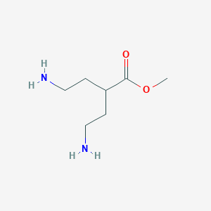 molecular formula C7H16N2O2 B1458697 Methyl 4-amino-2-(2-aminoethyl)butanoate CAS No. 1956386-41-6