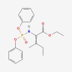 Ethyl 2-[(diphenoxyphosphoryl)amino]-3-methylpent-2-enoate