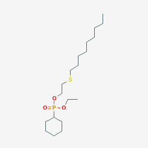 Ethyl 2-(nonylsulfanyl)ethyl cyclohexylphosphonate