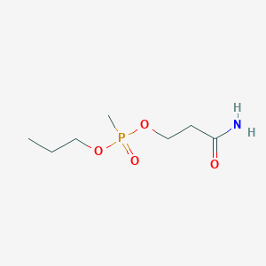 molecular formula C7H16NO4P B14587026 3-Amino-3-oxopropyl propyl methylphosphonate CAS No. 61388-28-1