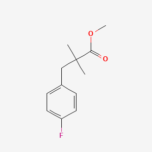 molecular formula C12H15FO2 B1458706 Methyl 3-(4-fluorophenyl)-2,2-dimethylpropanoate CAS No. 1228320-14-6