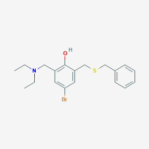 2-[(Benzylsulfanyl)methyl]-4-bromo-6-[(diethylamino)methyl]phenol