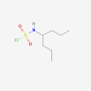 molecular formula C7H16ClNO2S B14587064 Heptan-4-ylsulfamyl chloride CAS No. 61517-53-1