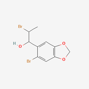 2-Bromo-1-(6-bromo-1,3-benzodioxol-5-yl)propan-1-ol