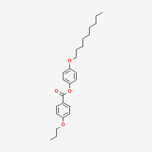 molecular formula C25H34O4 B14587086 4-(Nonyloxy)phenyl 4-propoxybenzoate CAS No. 61313-94-8