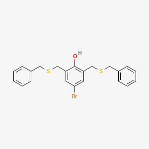 2,6-Bis[(benzylsulfanyl)methyl]-4-bromophenol