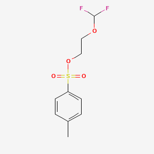 molecular formula C10H12F2O4S B1458709 2-(Difluoromethoxy)ethyl 4-methylbenzenesulfonate CAS No. 1803588-66-0