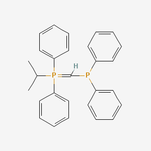 molecular formula C28H28P2 B14587116 [(Diphenylphosphanyl)methylidene](diphenyl)(propan-2-yl)-lambda~5~-phosphane CAS No. 61484-32-0