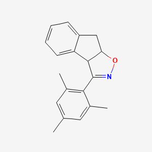 molecular formula C19H19NO B14587122 3-(2,4,6-Trimethylphenyl)-8,8a-dihydro-3aH-indeno[1,2-d][1,2]oxazole CAS No. 61191-74-0