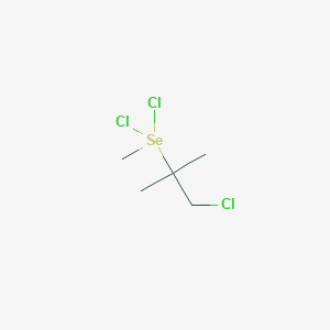 1-Chloro-2-[dichloro(methyl)-lambda~4~-selanyl]-2-methylpropane