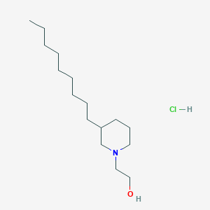 2-(3-Nonylpiperidin-1-yl)ethanol;hydrochloride