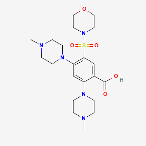 2,4-Bis(4-methylpiperazin-1-yl)-5-(morpholine-4-sulfonyl)benzoic acid