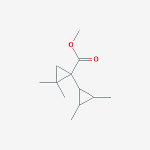 molecular formula C12H20O2 B14587213 Methyl 2,2,2',3'-tetramethyl[1,1'-bi(cyclopropane)]-1-carboxylate CAS No. 61599-96-0